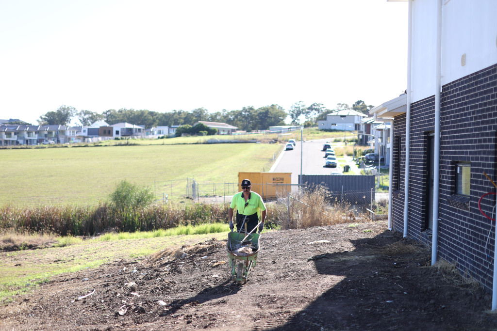 Labour works on site