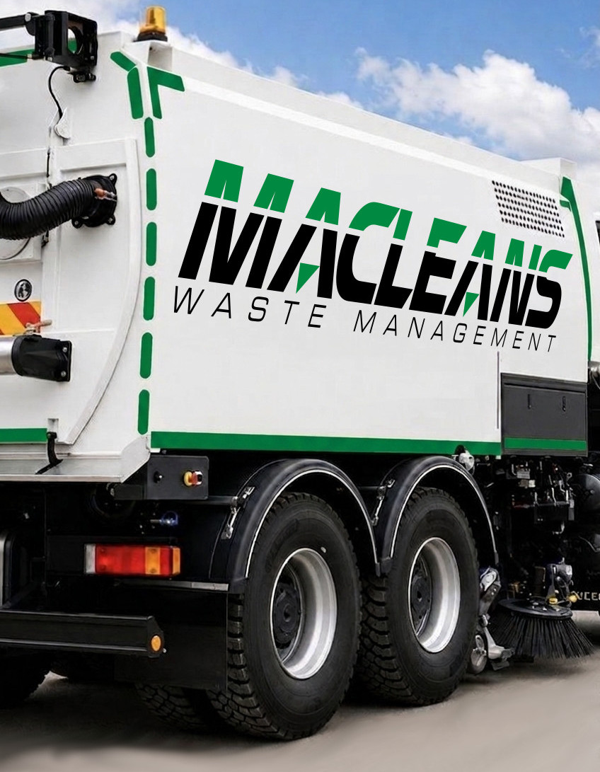 Macleans road sweeper on site